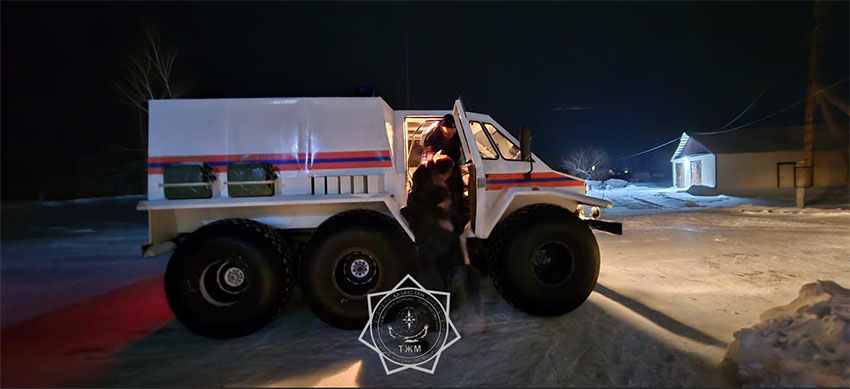 Жол талғамайтын көлікпен шалғай ауылдың тұрғынын құтқарып алды