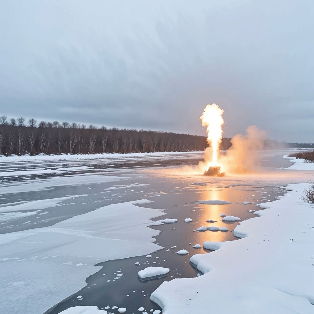 Тобыл өзенінде мұз жару жұмыстары жүргізіледі