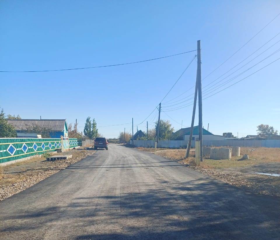 Науырзым ауданының шалғай ауылының көшелері жаңарды