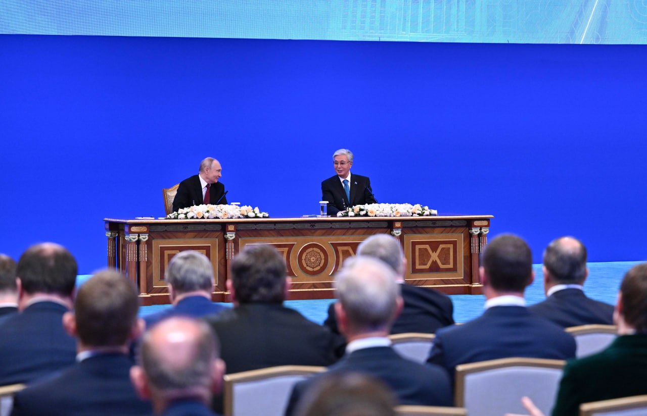 Қазақстан мен Ресей президенттері БАҚ өкілдеріне арналған брифинг өткізді