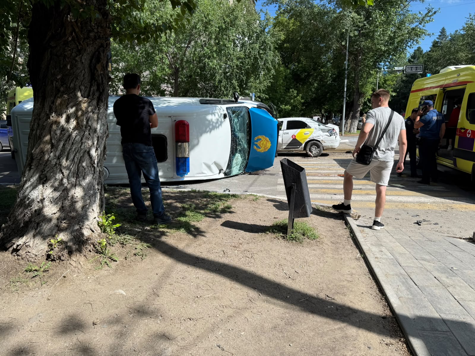 Қостанайда полиция жүргізушісіне хаттама толтырылды
