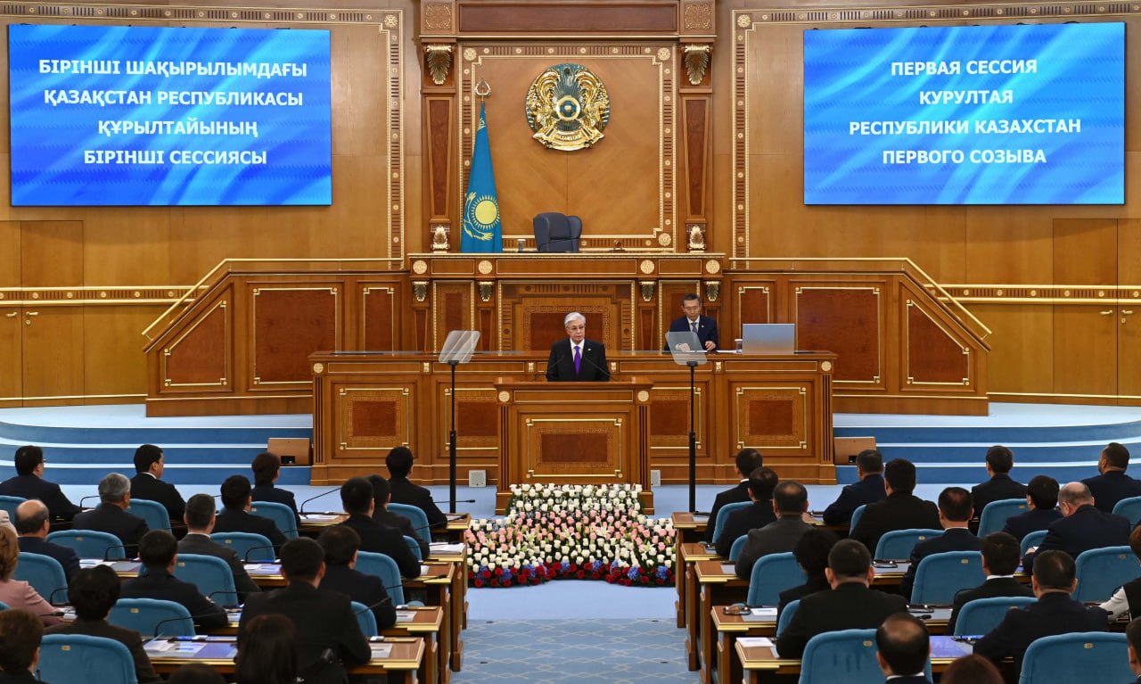 Мемлекет басшысы Құрылтайдың бірінші сессиясында сөз сөйледі