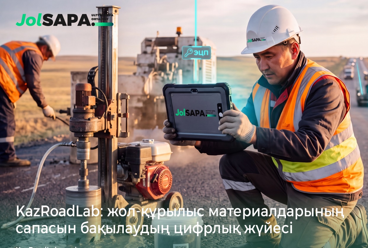KazRoadLab: жол-құрылыс материалдарының сапасын бақылаудың цифрлық жүйесі